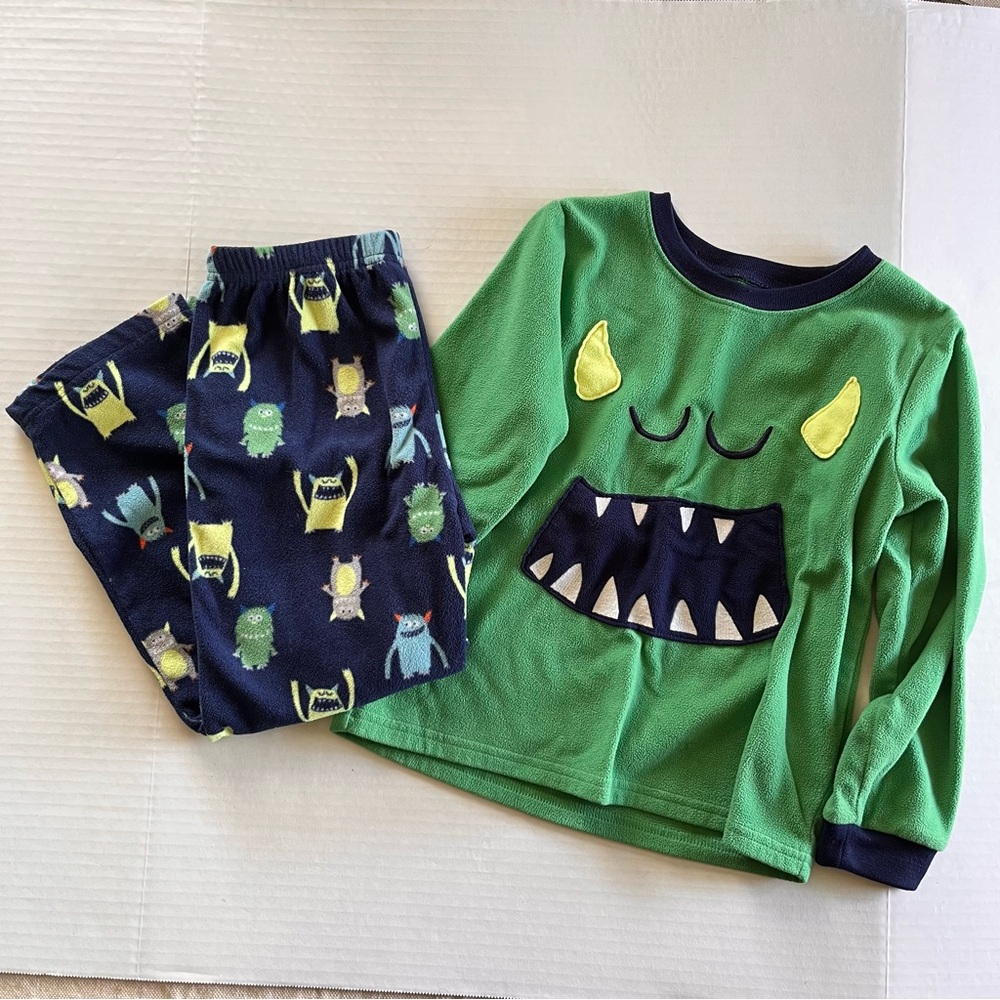 Carters Fleece Monster Pajama Set Size 6